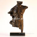 Cheap price metal art bust sculpture bronze nude female torso